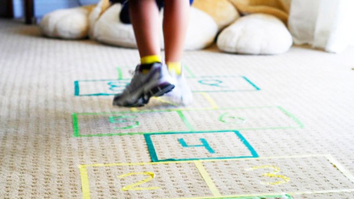 DIY Craft, Indoor Hopscotch