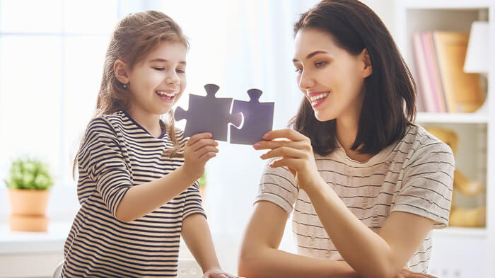 Educational puzzles for preschoolers