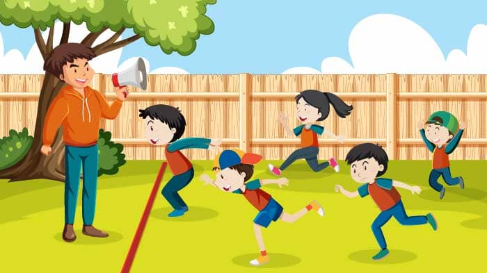 Fun group exercises for children