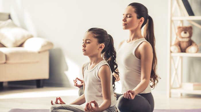How to get fit fast at home for kids with practicing mindfulness