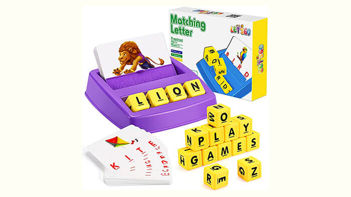 matching letter learning game for six year olds