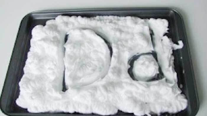 Shaving Cream Alphabet