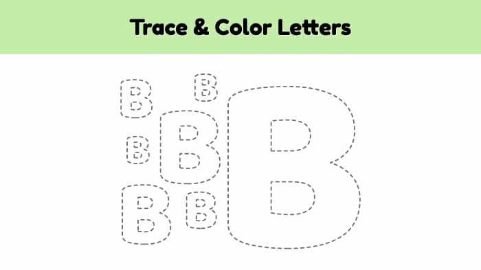 Trace & Color Letters