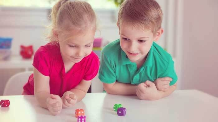 Preschool Math Games with Dice