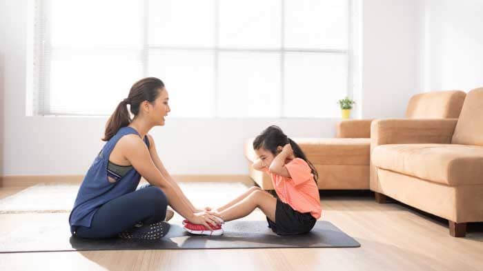 at home balance and core strength exercises for kids