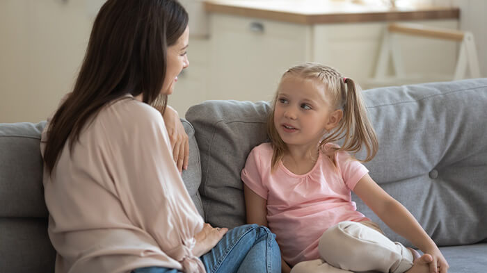 Encourage your child to talk